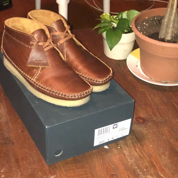 Clark’s Weaver Boot. Tan Leather - Picture 5 of 5